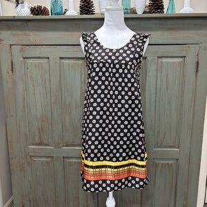 Joy Joy Dress Silky Black and White Small